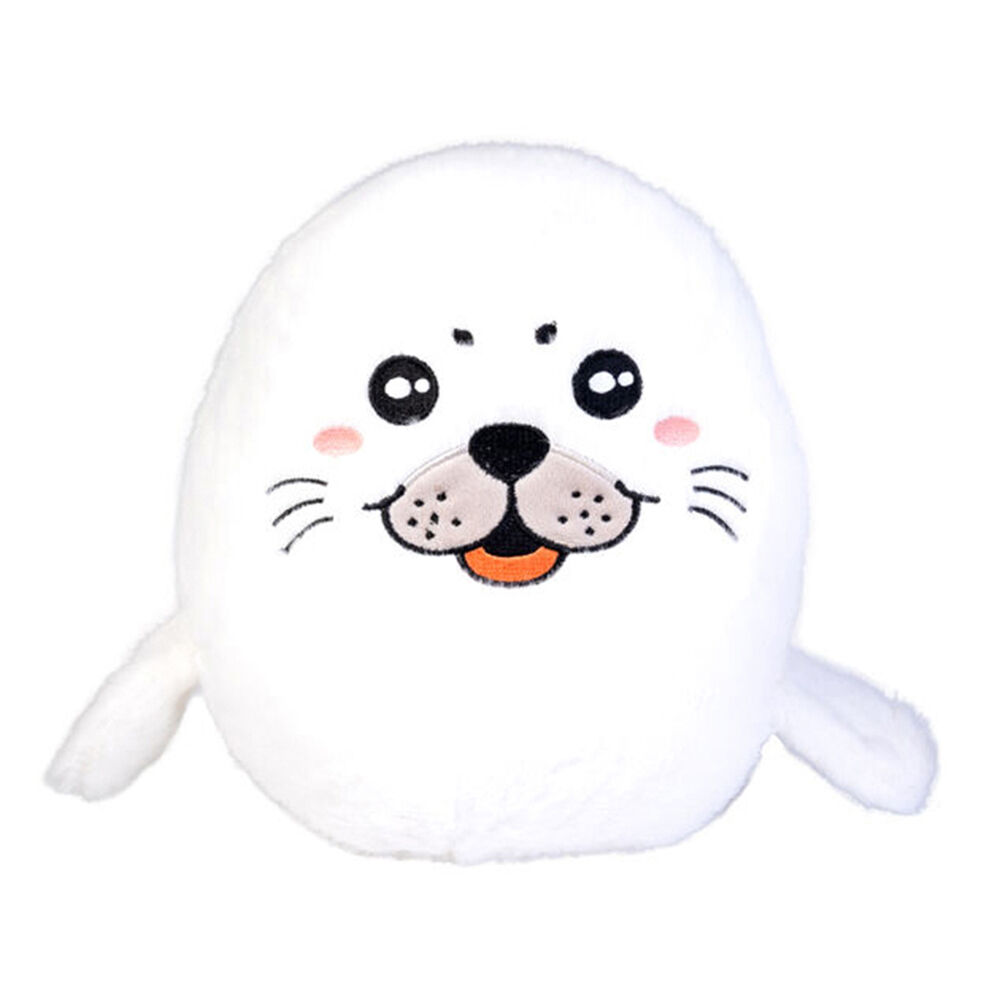 Smooshos Pal Squishy Velour Plushie Kids Toy 22x16x22cm Harp Seal Pup (2 Pack) — image 2