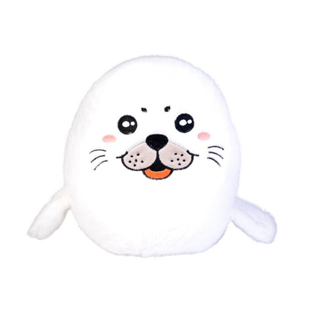 Smooshos 22x16x22cm Harp Seal Pup Pal Squishy Velour Plushie Kids Toy