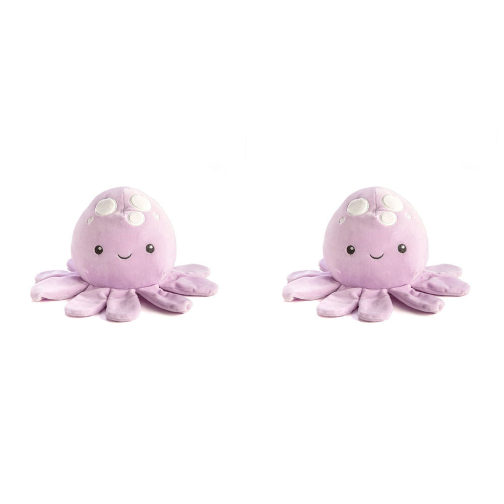 Smooshos Pal Squishy Super Soft Velour Plushie Kids Toy 22x16x22cm Jellyfish (2 Pack)