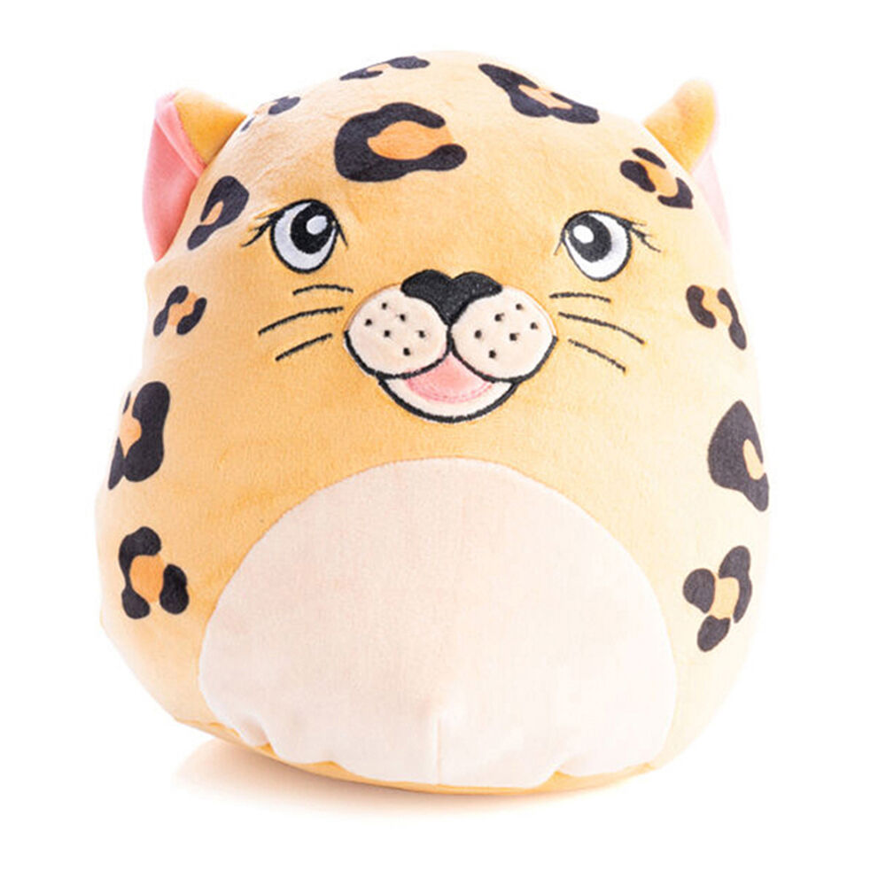 Smooshos 22x16x22cm Leopard Pal Squishy Super Soft Velour Plushie Kids Toy