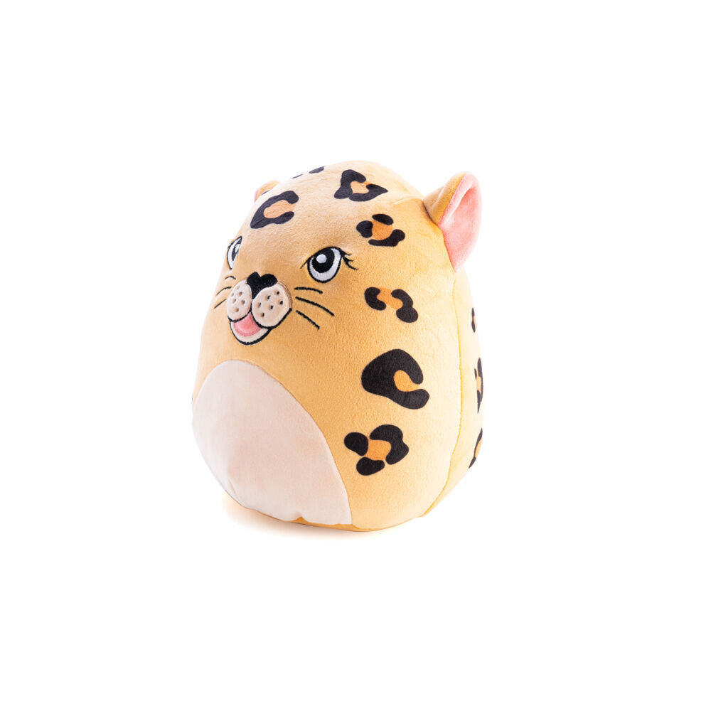 Smooshos 22x16x22cm Leopard Pal Squishy Super Soft Velour Plushie Kids Toy — image 2