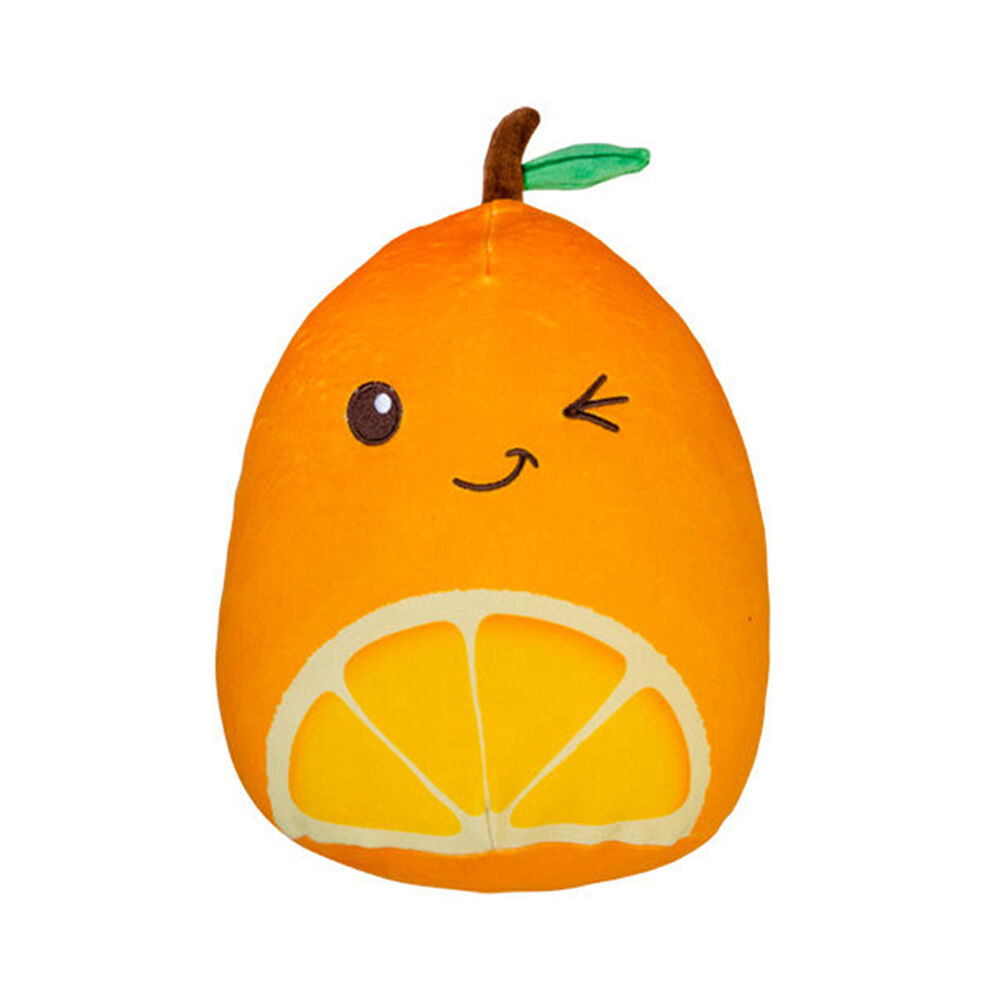 Smooshos 22x16x22cm Orange Fruit Pal Squishy Velour Plushie Kids Toy