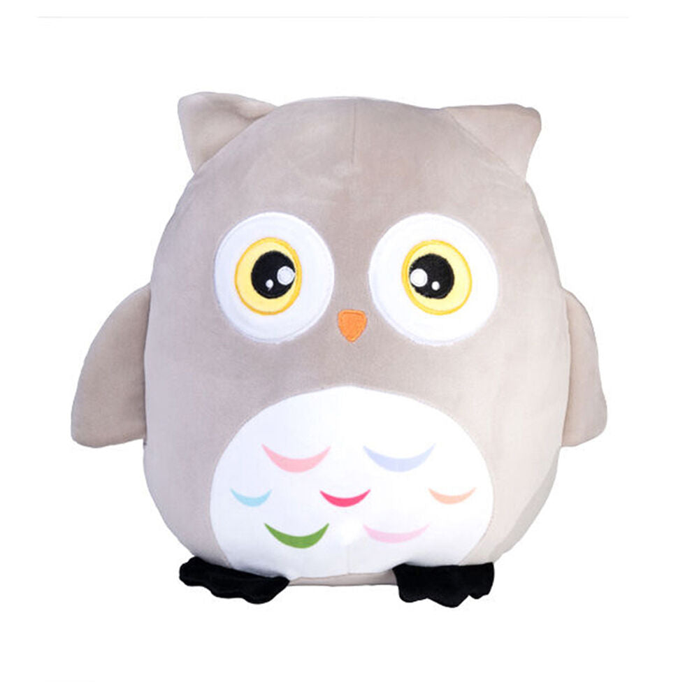 Smooshos Pal Squishy Super Soft Velour Plushie Kids Toy 22x16x22cm Owl (2 Pack) — image 2