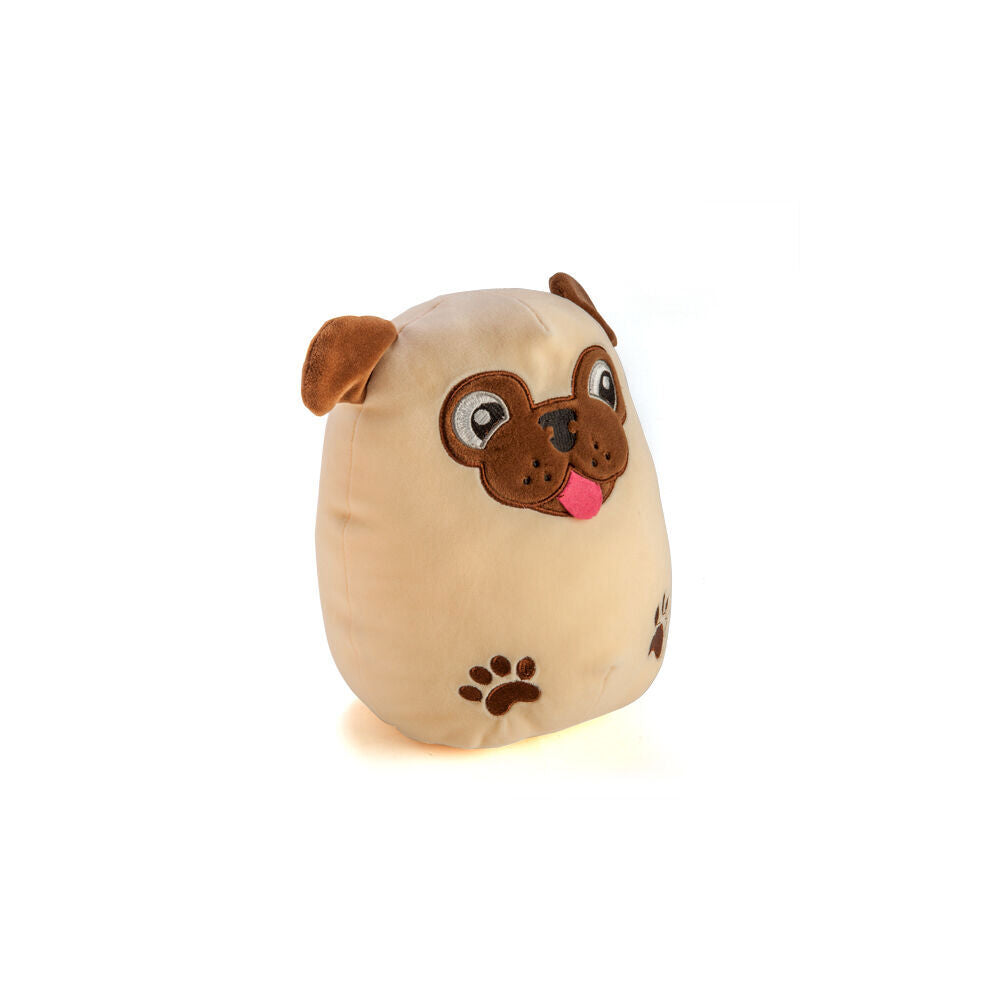 Smooshos 22x16x22cm Pug Pal Squishy Super Soft Velour Plushie Kids Toy — image 2