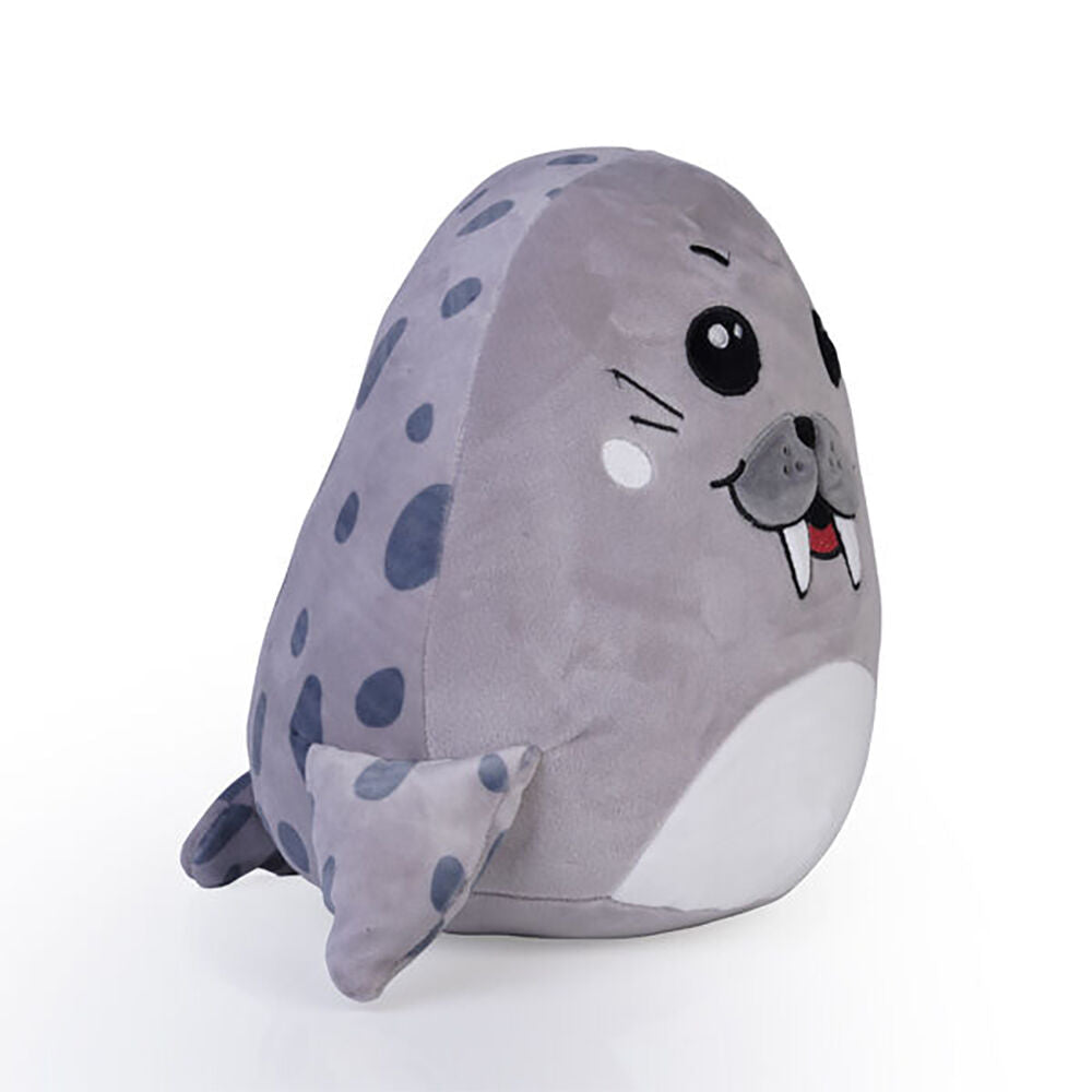 Smooshos Walrus 22x16cm Stuffed Animal Pillow Pal Cushion Plush Grey — image 2