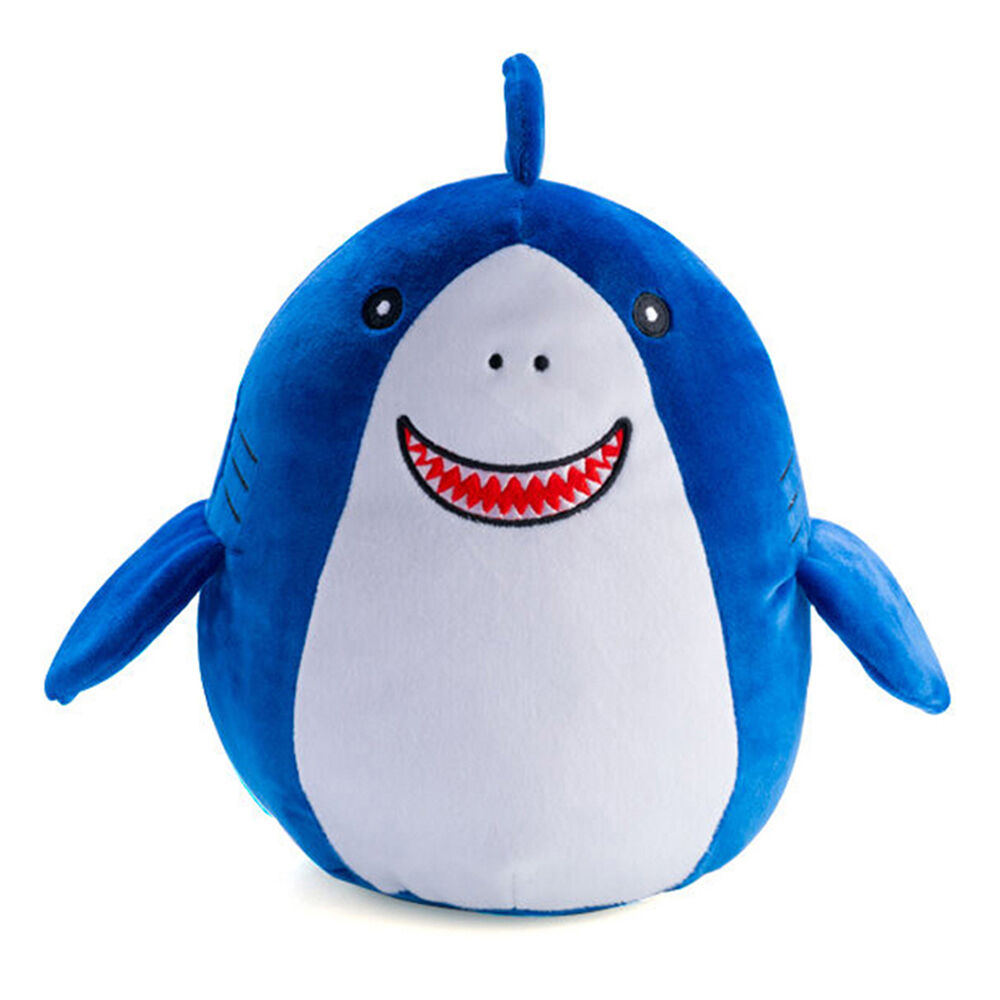 Smooshos 22x16x22cm Shark Bay Pal Squishy Super Soft Velour Plushie Kids Toy
