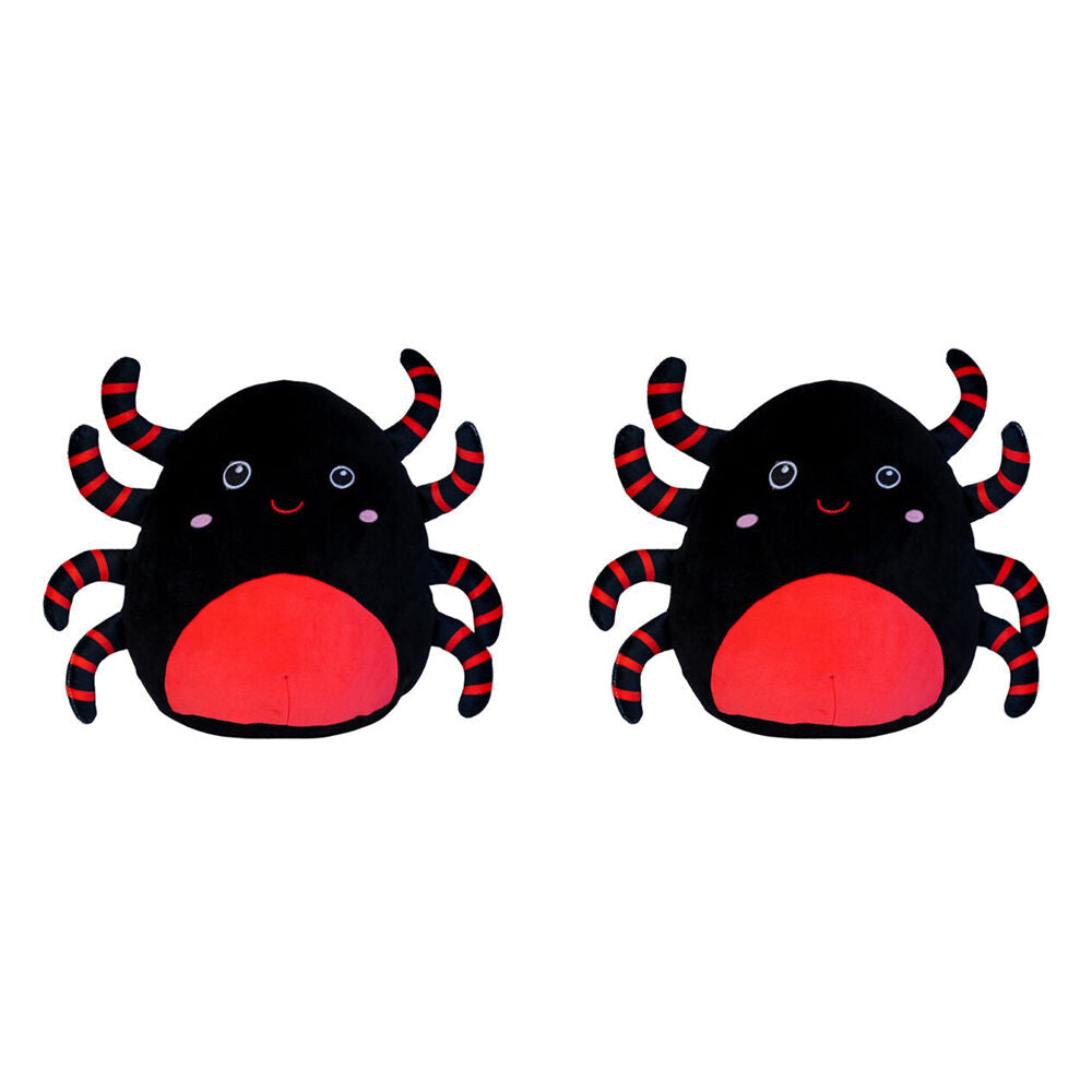 Smooshos Pal Squishy Super Soft Velour Plushie Kids Toy 22x16x22cm Spider (2 Pack)