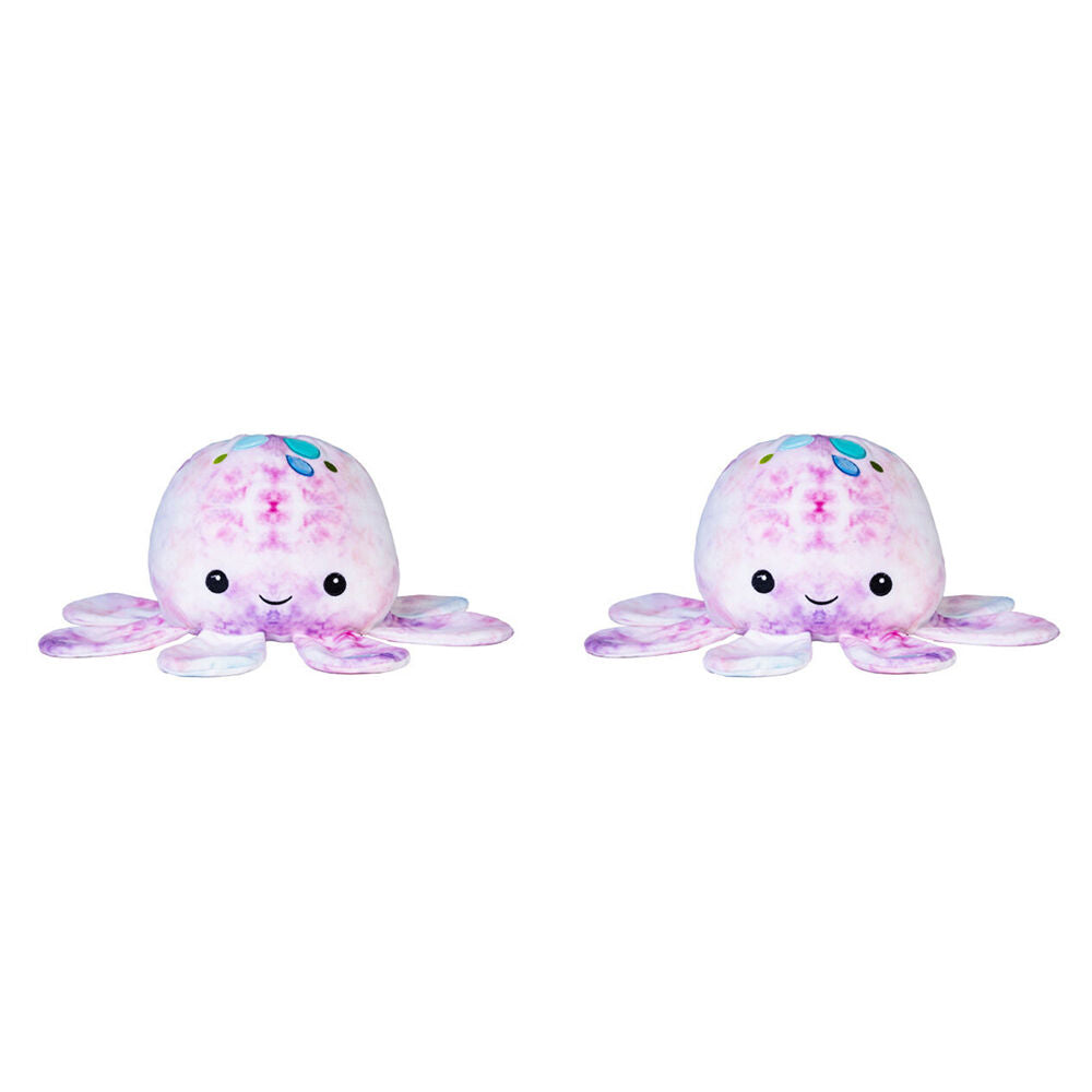 Smooshos Pal Squishy Velour Plushie Kids Toy 22x16x22cm Tie Dye Jellyfish V2 (2 Pack)
