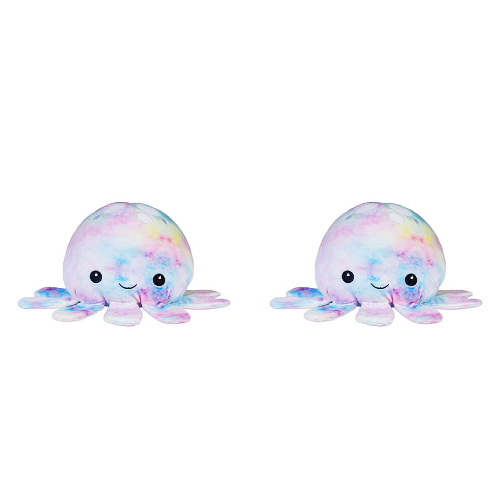 Smooshos Pal Squishy Velour Plushie Kids Toy 22x16x22cm Tie Dye Jellyfish (2 Pack)