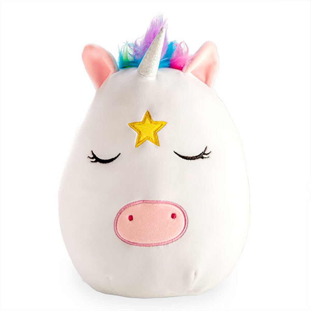 Smooshos Unicorn 22x16cm Stuffed Animal Pillow Pal Cushion Plush White