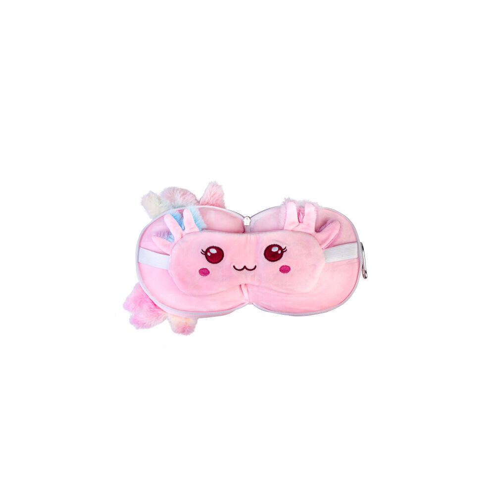 Smooshos Pal Velour Plushie Neck Pillow Kids Toy 17x15x10cm Travel Axolotl (2 Pack) — image 3