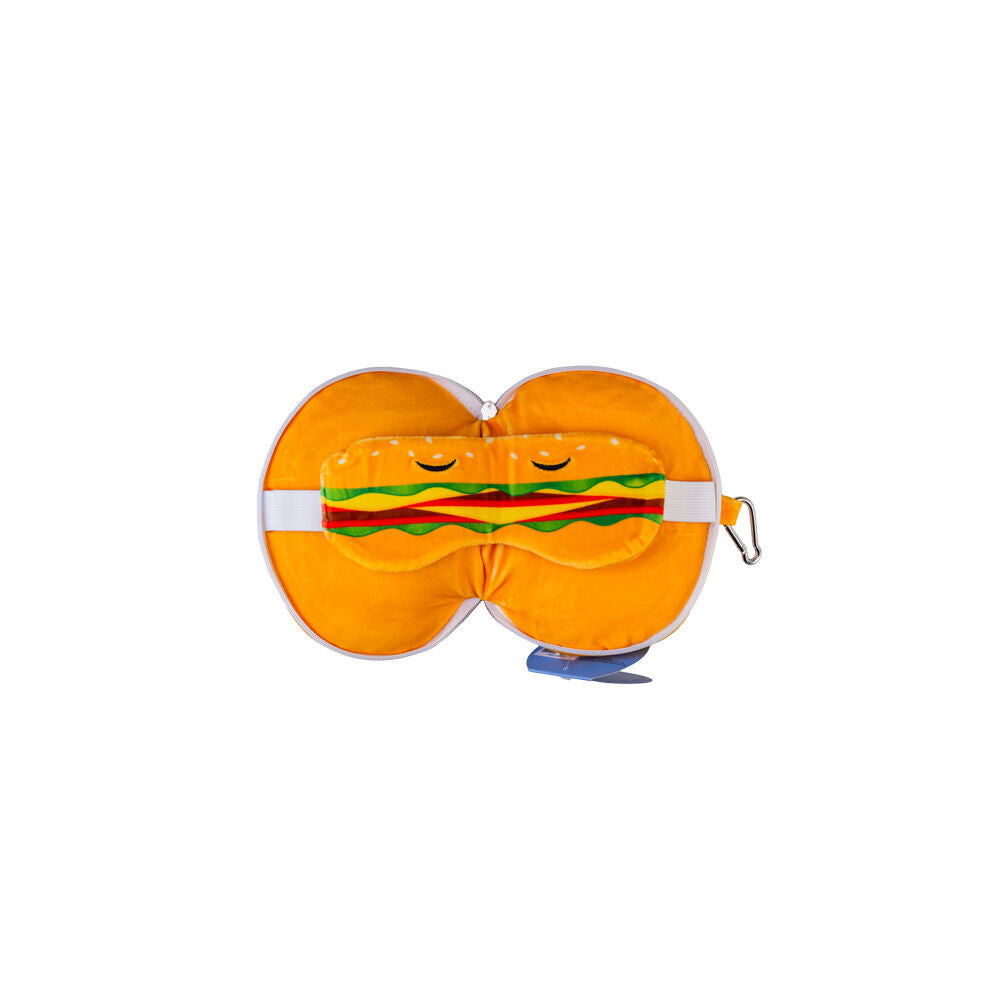 Smooshos Pal Velour Plushie Neck Pillow Kids Toy 17x15x10cm Travel Burger (2 Pack) — image 3