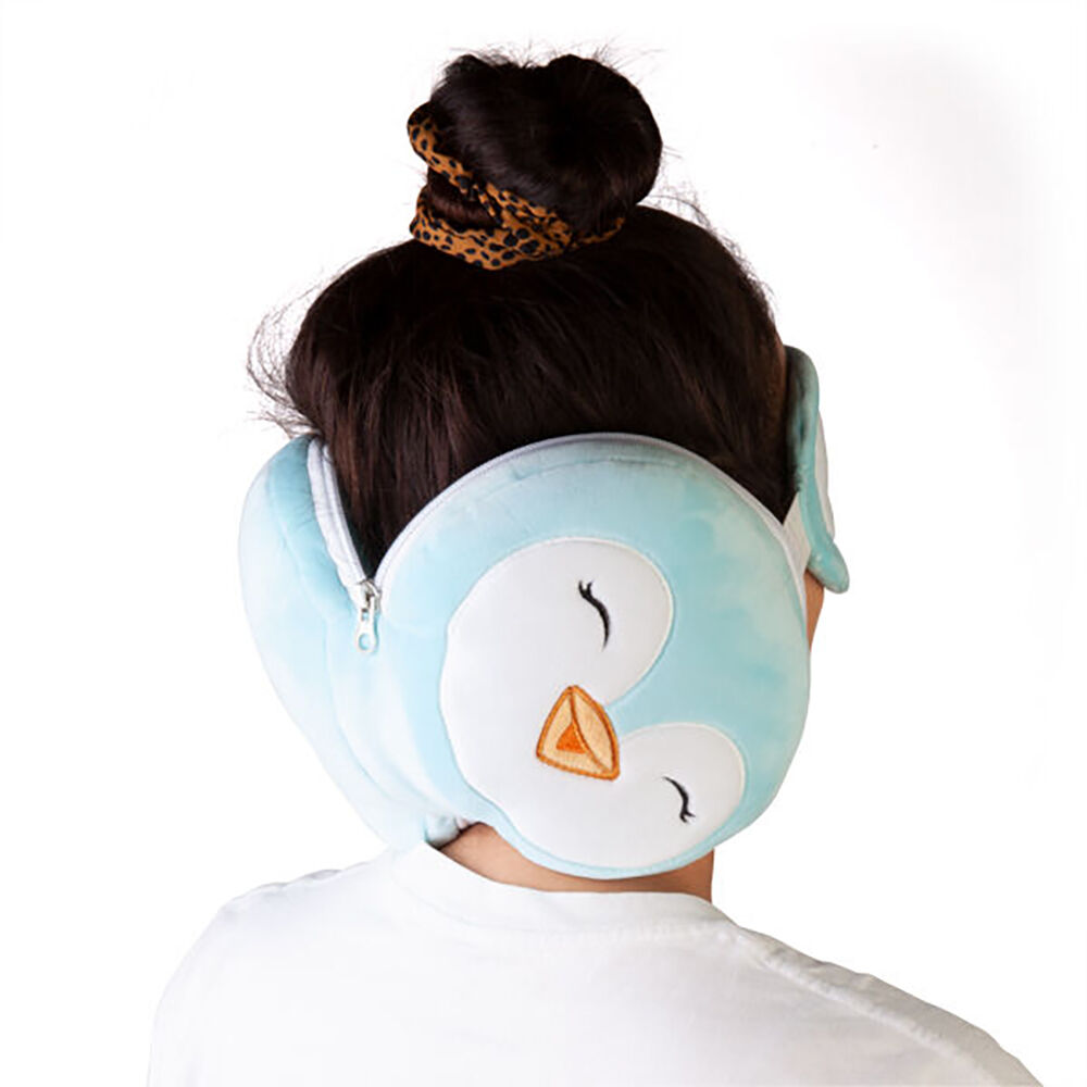 Penguin Island Smooshos Pal Travel 2-in-1 Eye Mask Neck Pillow Penguin 17x15cm Blue — image 6