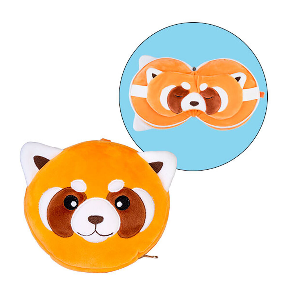 Mdi Smooshos Pal Travel 2-in-1 Eye Mask Neck Pillow Red Panda 17x15cm — image 2