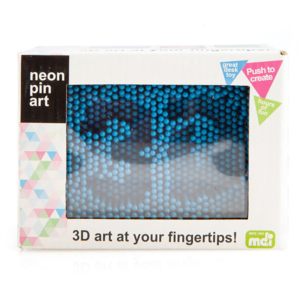 Mdi Neon Pin Art Board Square Reusable Canvas Sensory Desk Toy 13x10cm — image 4