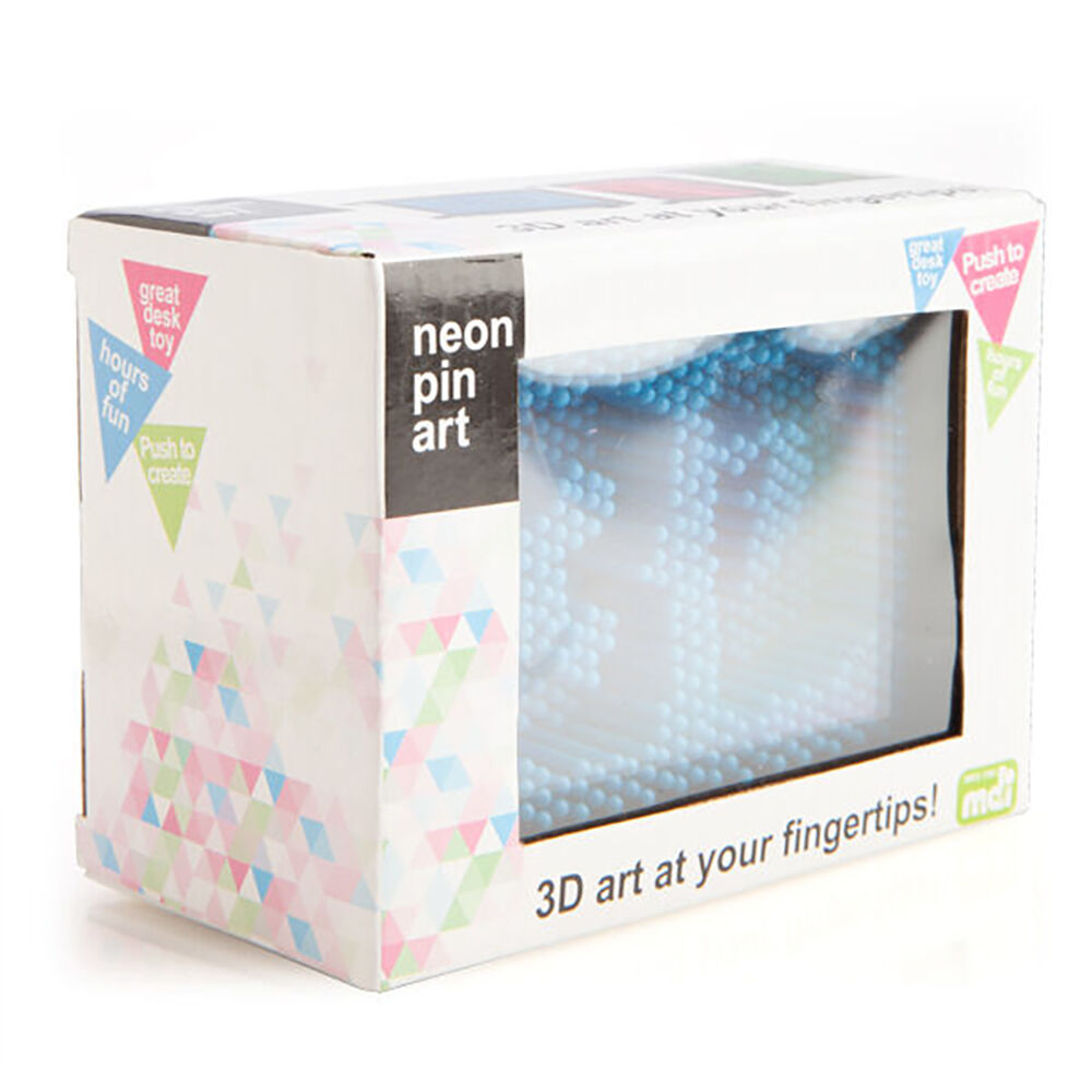 Mdi Neon Pin Art Board Square Reusable Canvas Sensory Desk Toy 13x10cm — image 5