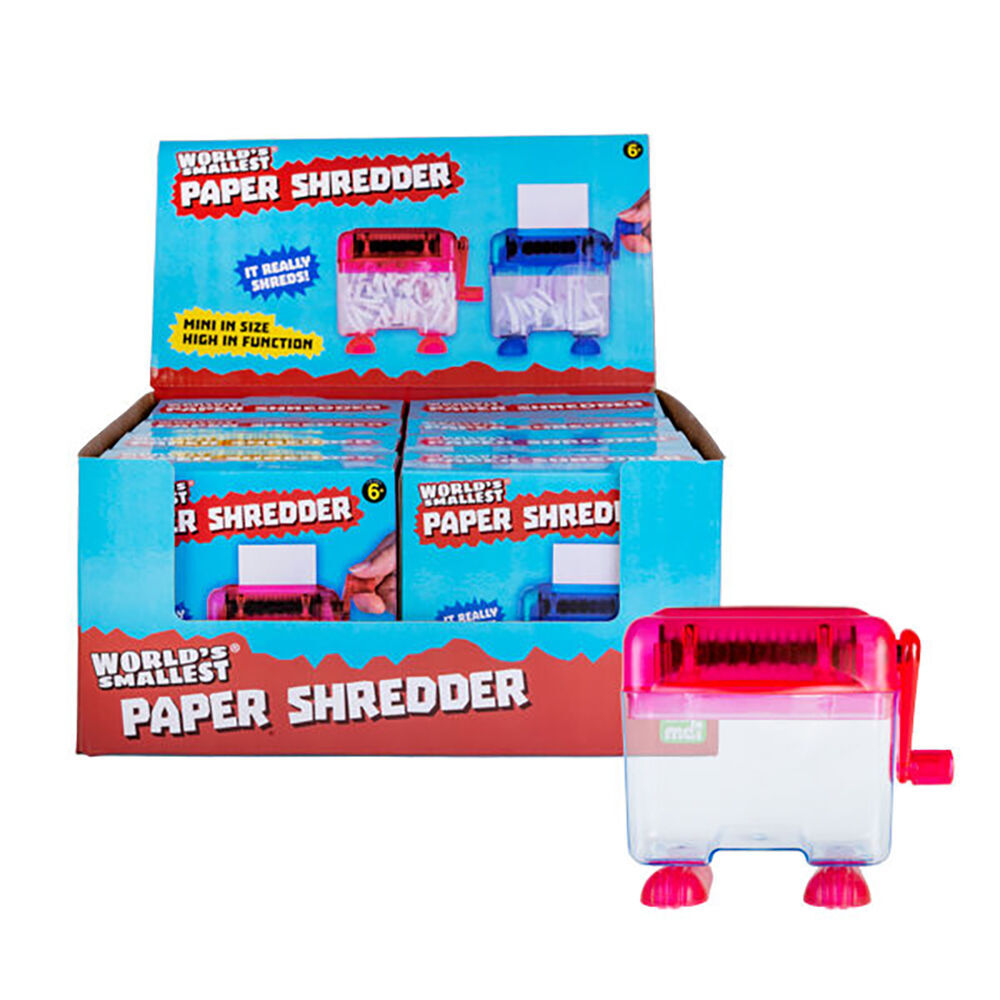 Worlds Smallest Paper Shredder Office Decor Miniature Toy Kids 6y+ Assorted (3 Pack) — image 8
