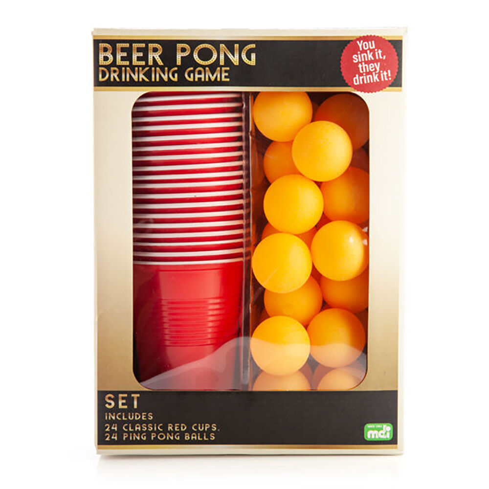 Mdi Beer Pong 24 Cups/Ping Pong Balls Set Tabletop Fun Party Drinking Game — image 6
