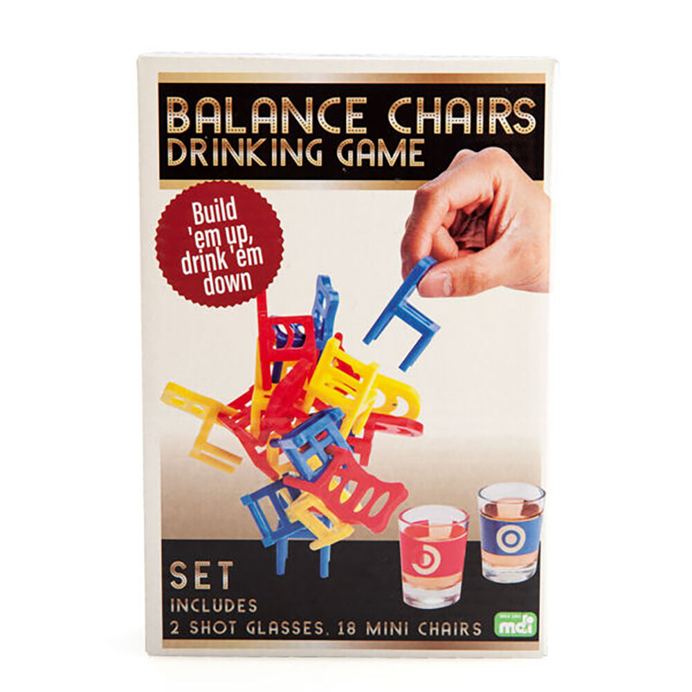 Mdi Balance Chairs Set Chair Stacking/Balancing Novelty Party Drinking Game — image 6