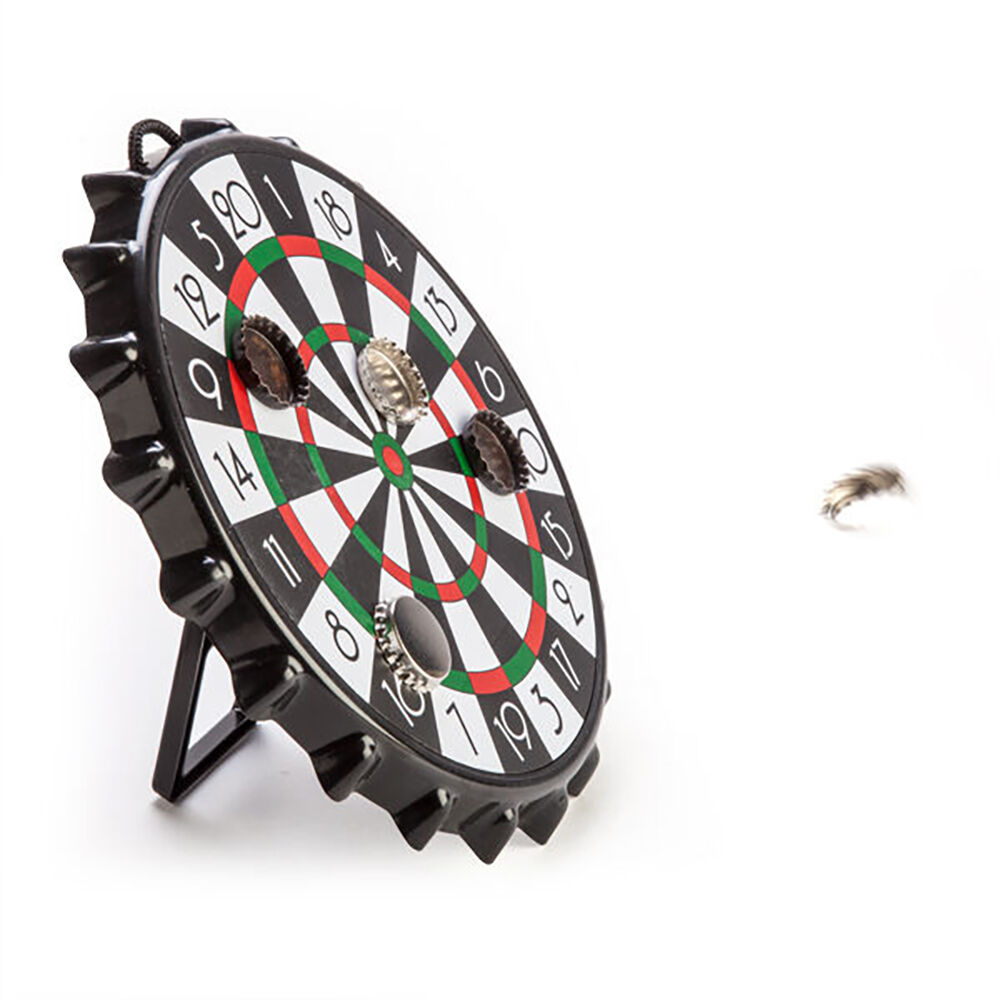 Mdi Magnetic Bottle Cap Darts Wall Game Novelty Bar Display Toy 25x25cm — image 3