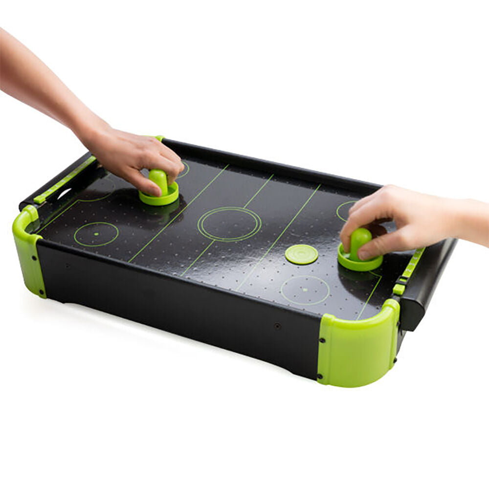 Mdi Mini Table Glow in the Dark Desktop Air Hockey Game Fun Toy Set 55x31cm — image 3