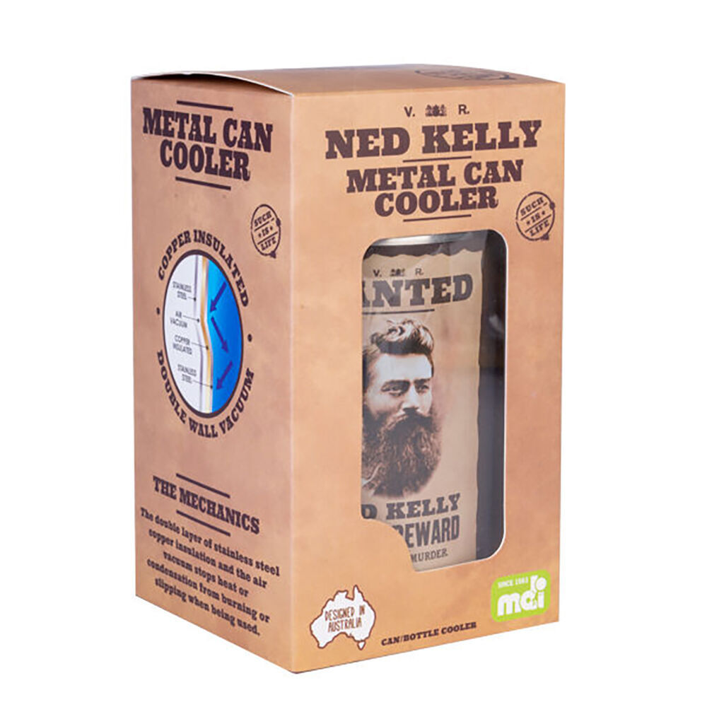 Mdi Bushranger Ned Metal Can/Bottle Cooler Stubby Holder Barware Accessory (2 Pack) — image 4