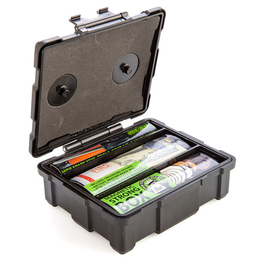 Mdi Magnetic Strong Storage Box Desk Organiser Weatherproof 11x10cm BLK — image 4