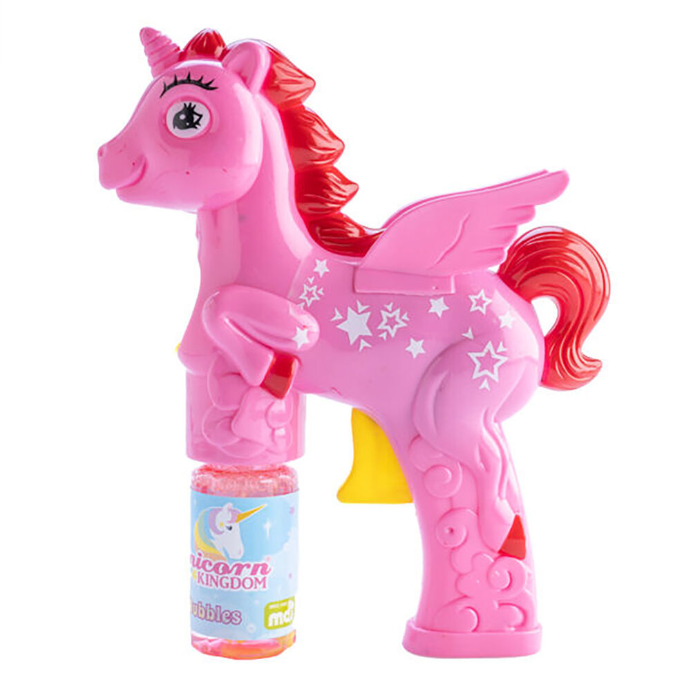 Unicorn Kingdom Bubble Maker Gun Kids/Children Outdoor Play Toy Pink Unicorn