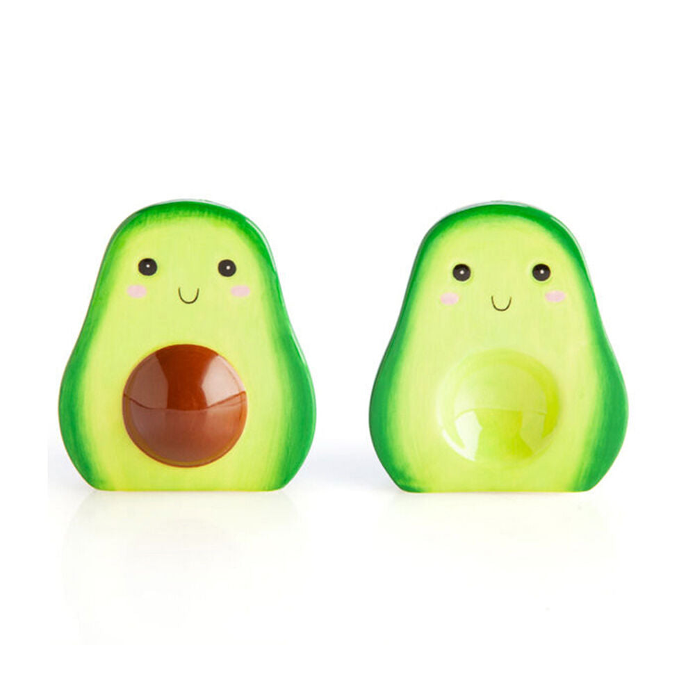 Flavour Mates 3D Salt & Pepper Spice Shaker Duo Set 5x7x8cm Avocado Halves (2 Pieces)