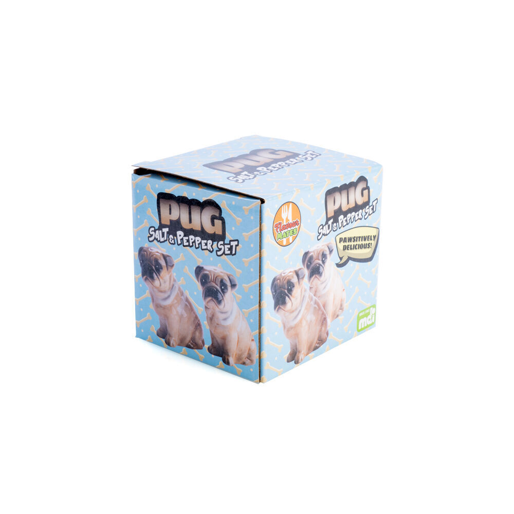 Flavour Mates 3D Salt & Pepper Spice Shaker Duo Set 4x8x8cm Pug Dogs Pair (2 Pieces) — image 4