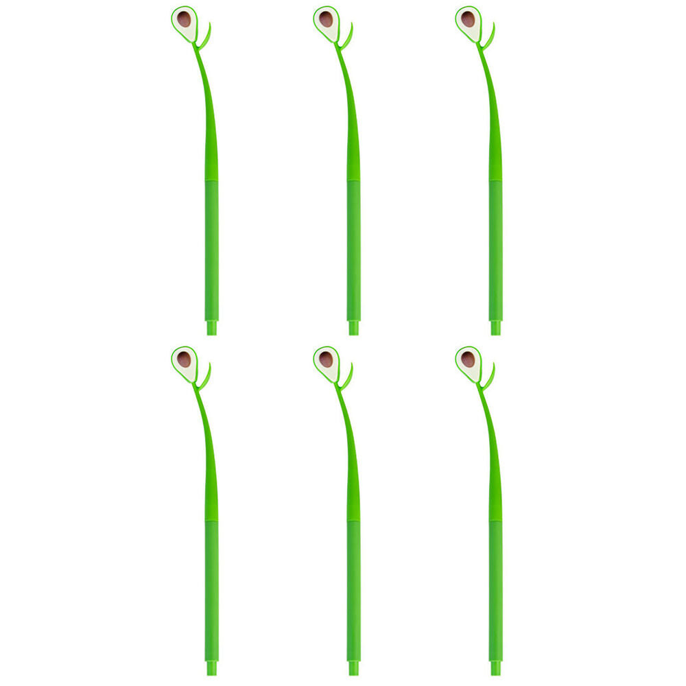 Mdi Wiggle Gel Pen School Writting Stationery Kids/Children Avocado (6 Pack)