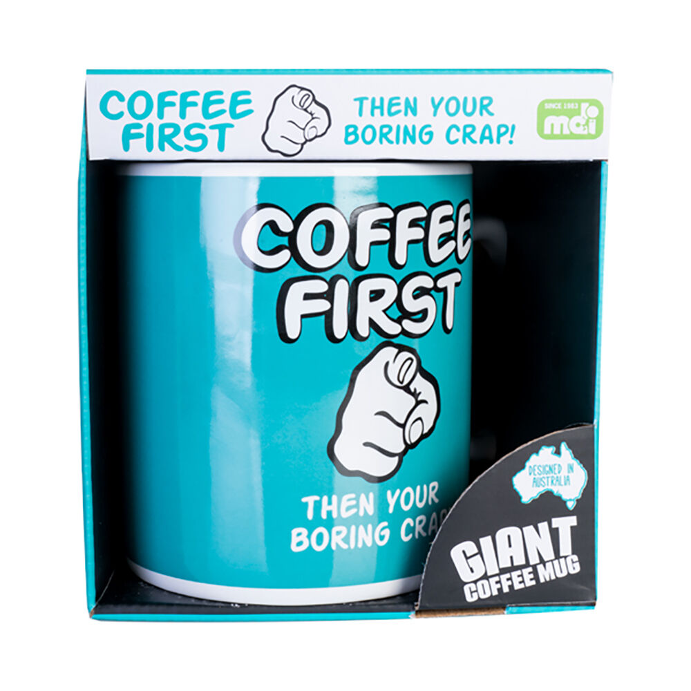 Mdi Giant Mug Home/Kitchen Drinkware Coffee First Coffee/Tea Mug with Handle — image 2
