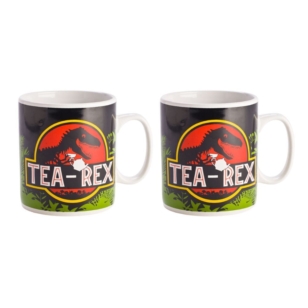 Dino Island Giant Mug Tea-Rex Home/Kitchen Drinkware Coffee/Tea Mug (2 Pack)