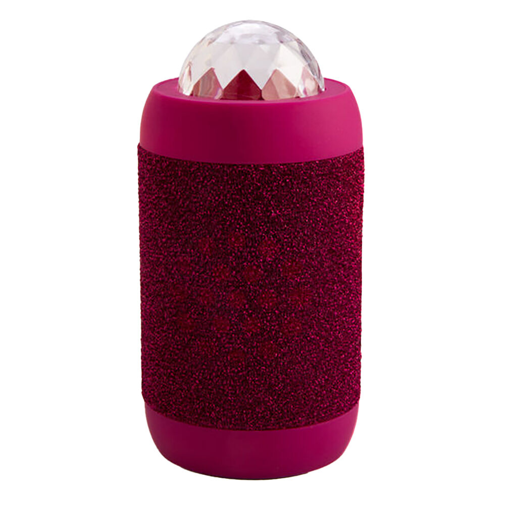 Art + Tech Disco Ball LED Party Bluetooth Wireless Speaker 7.5x14.5cm — Pink