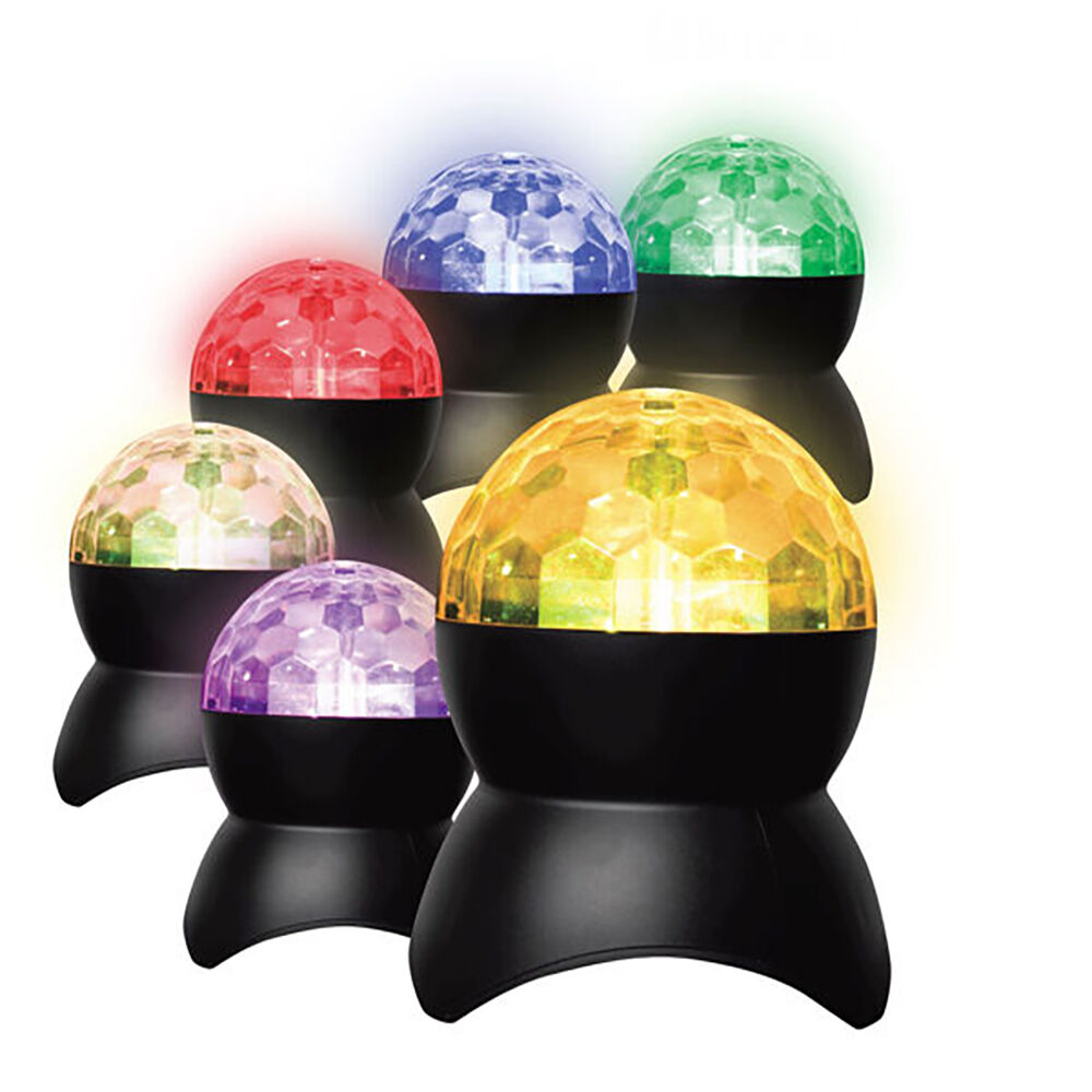 Art + Tech Disco Ball Karaoke LED Party Wireless Speaker 11x13.2cm Black — image 2