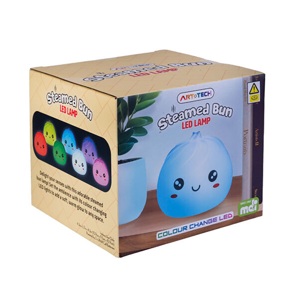 Art + Tech LED Lamp Steamed Bun Cute Night Light Desk Home Decoration 11cm (2 Pack) — image 6