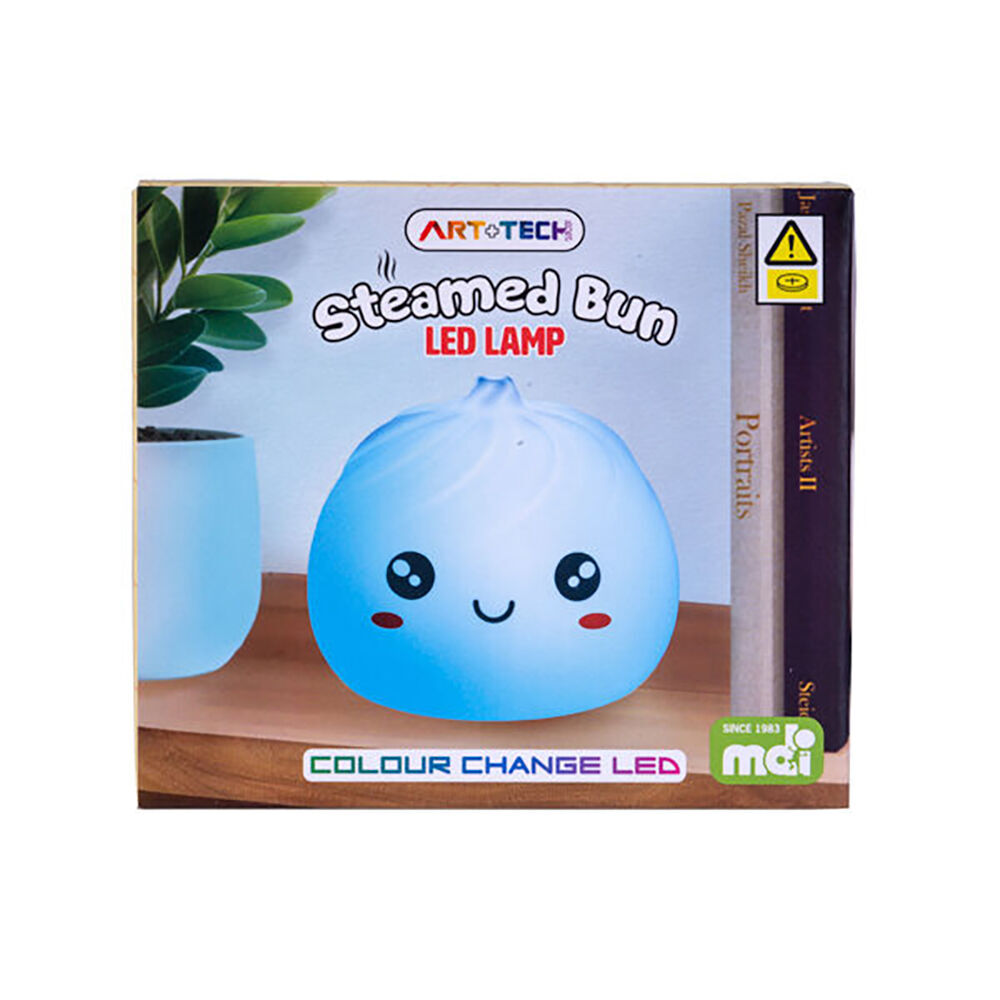Art + Tech LED Lamp Steamed Bun Cute Night Light Desk Home Decoration 11cm (2 Pack) — image 7