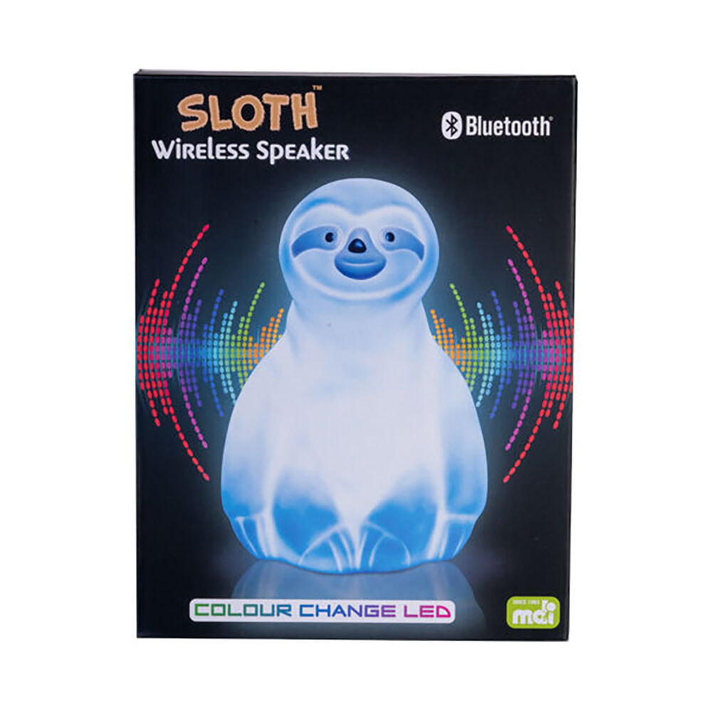 Art + Tech Light Up Speaker Sloth Fun LED Animal Music Decor 14.3x20.4cm — image 6