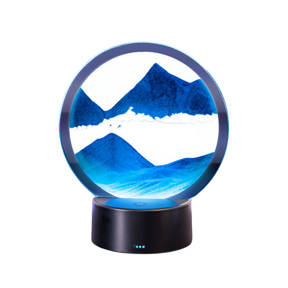 Art + Tech LED 19cm Art Motion Display Relaxing Desk Room Accent — Sand Blue