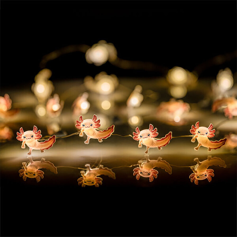 Art + Tech LED String Light Axolotl Fun Novelty Night Decor Lamp 23.8x3.5cm (3 Pack) — image 3