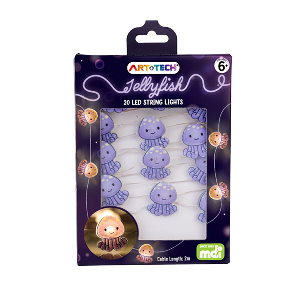 Art + Tech LED String Light Jellyfish Ocean Theme Decor Lighting 23.8x3.5cm