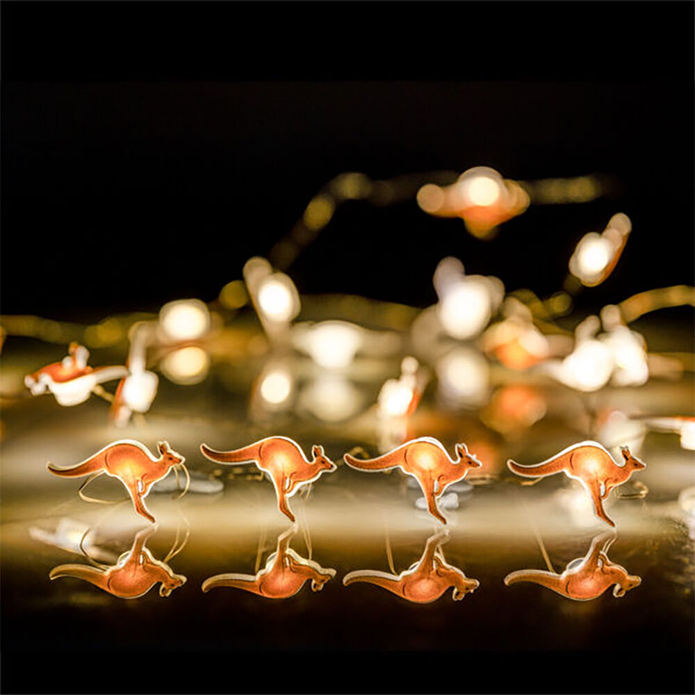 Art + Tech LED String Light Kangaroo Fun Aussie Room Decor Light 23.8x3.5cm (3 Pack) — image 3