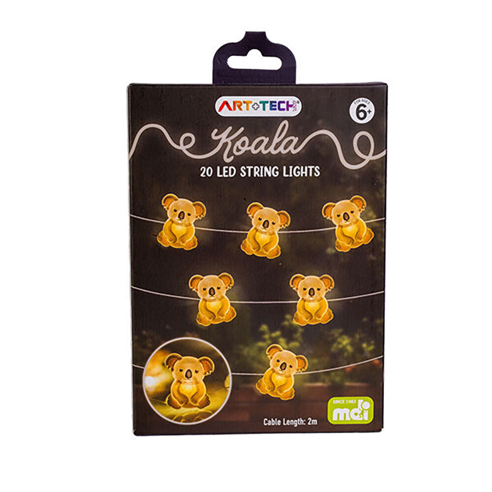Art + Tech LED String Light Koala Cute Australian Themed Decor 23.8x3.5cm (3 Pack) — image 2
