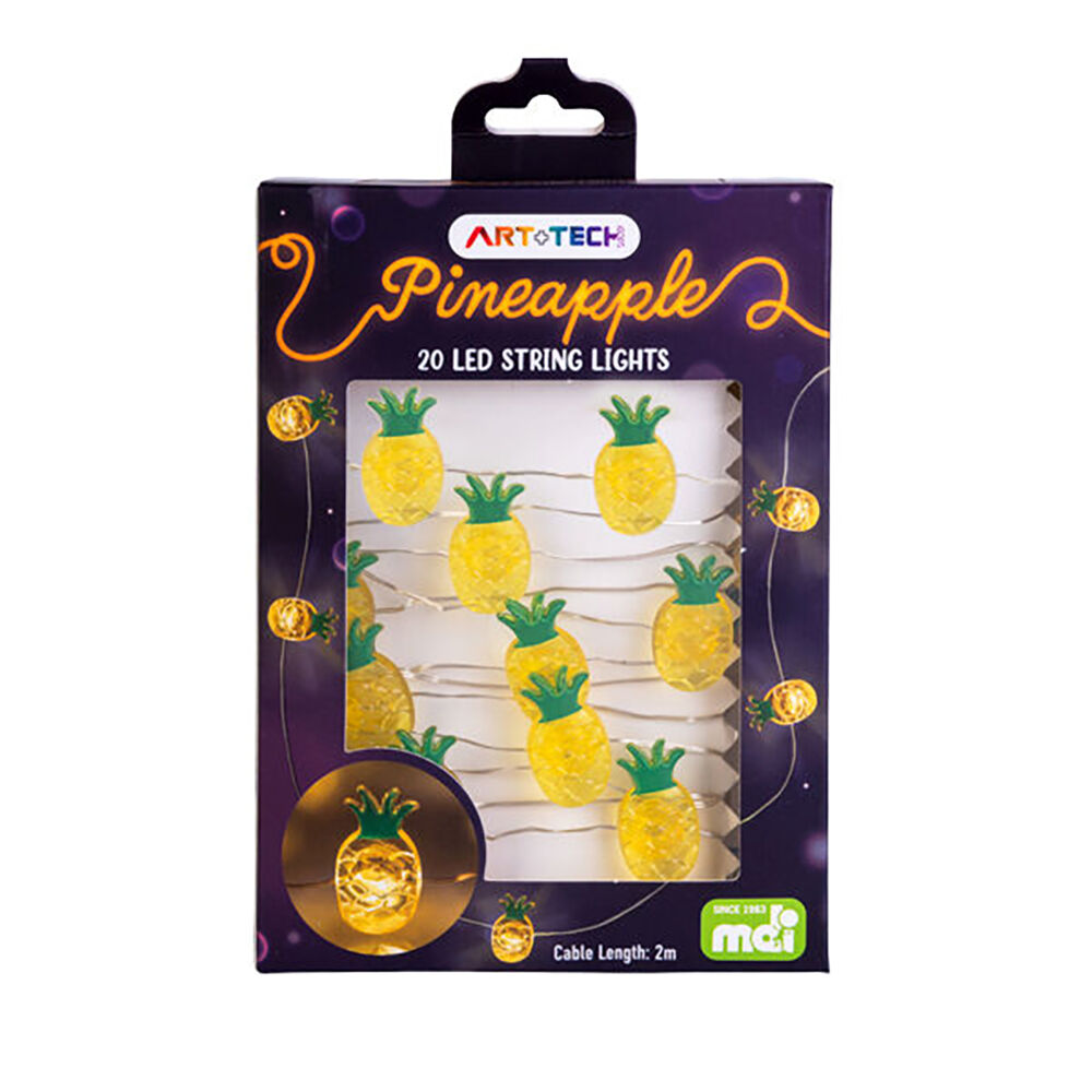Art + Tech LED String Light Pineapple Tropical Party Decor Display 23.8cm