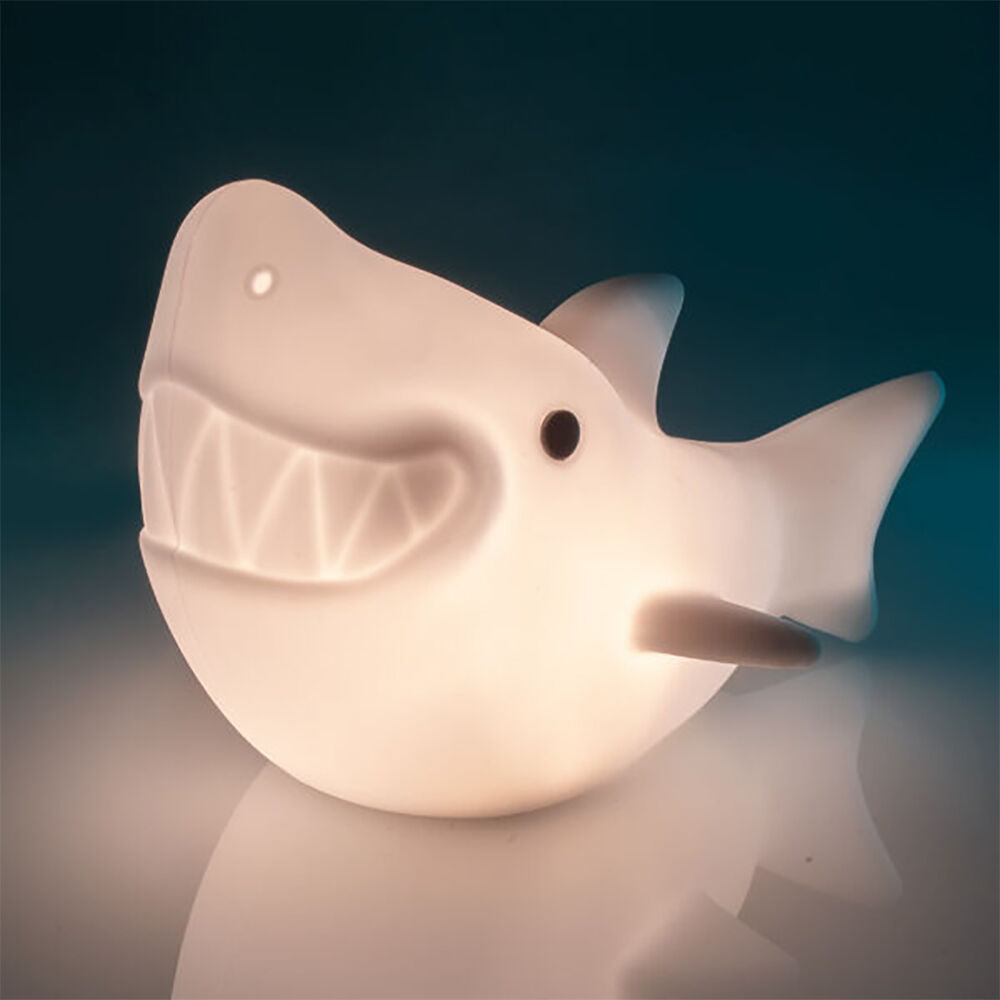 Lil Dreamers Silicone Touch Led Lamp Light Kids Bedroom Decor White Shark — image 2