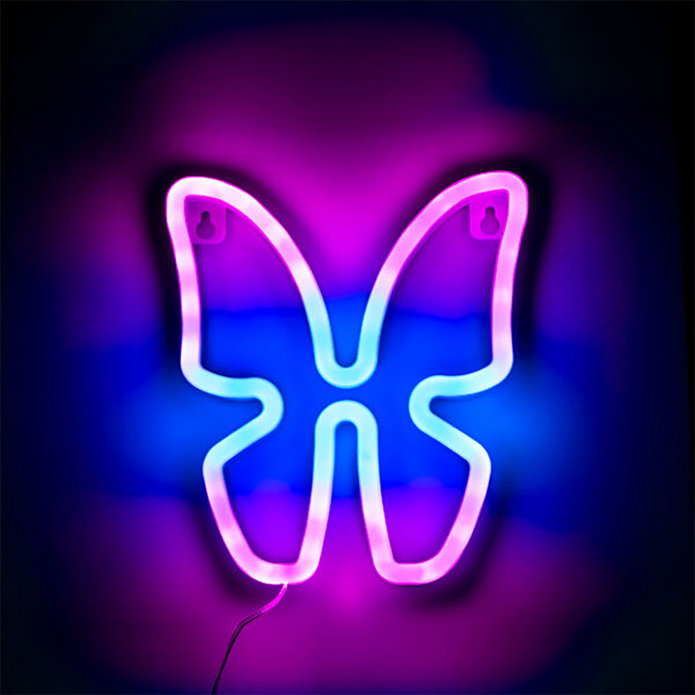 Art + Tech LED Wall Light Butterfly Cute Home Decor Lamp Display 18x22cm — image 2
