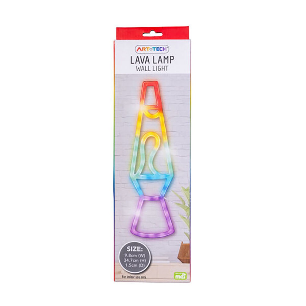 Art + Tech LED Wall Light Lava Lamp Retro Style Mood Decor Light 10x34.5cm — image 5