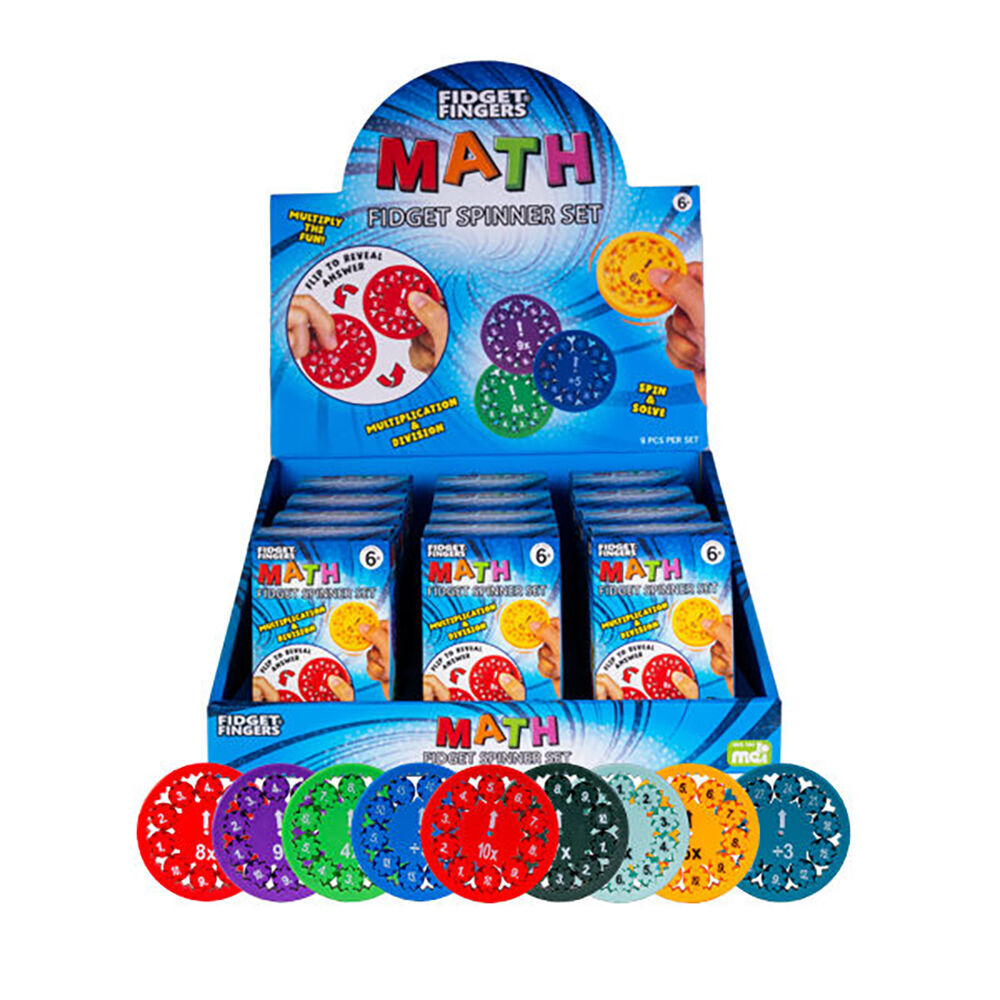 Mdi Math Fidget Spinner Set Educational Sensory Toy Kids 5.5x5.5cm Assorted (2 Pack) — image 7