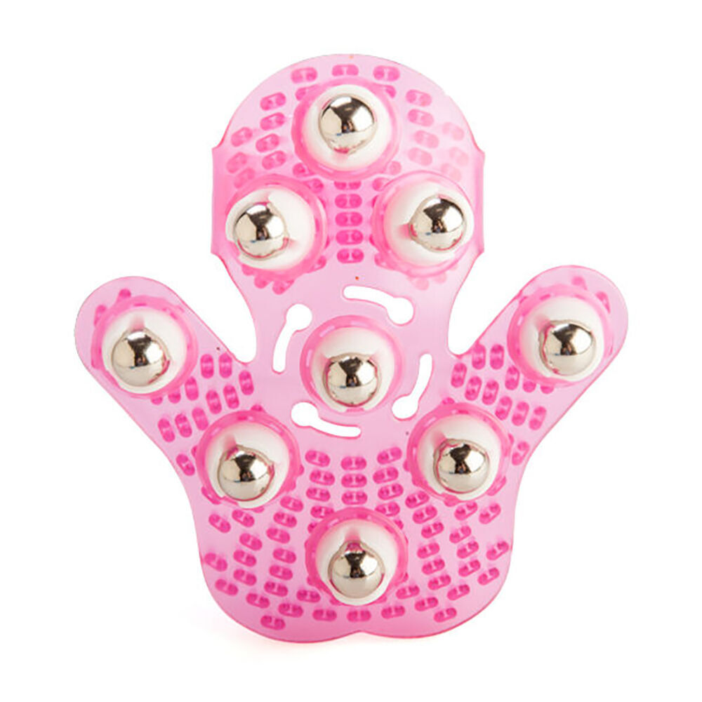 Mdi Flexible Waterproof Massage Bath Shower Glove Body Scrub Pink 15x16cm (3 Pack) — image 2