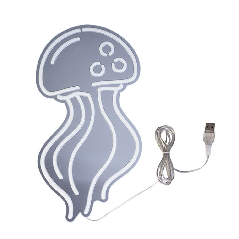 Art + Tech LED Mirror Wall Light Jellyfish Ocean Theme Mood Decoration 33cm (2 Pack) — image 2